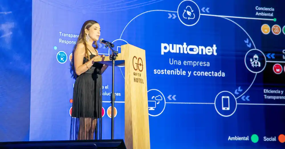 memoria de sostenibilidad de Puntonet Ecuador