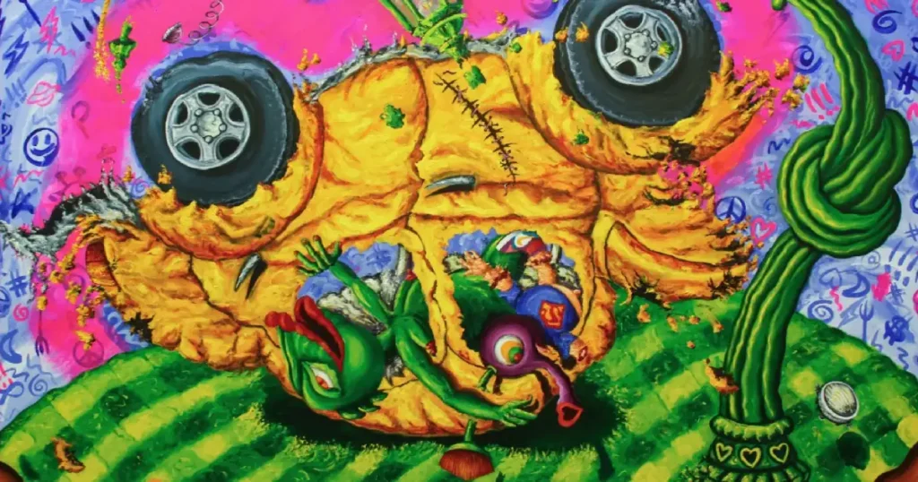 Arte contemporáneo de de Wilson Paccha expuesta en el Centro Cultural Metropolitano.